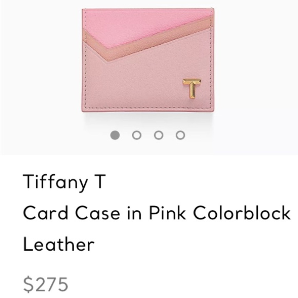 Tiffany & Co pink cardholder